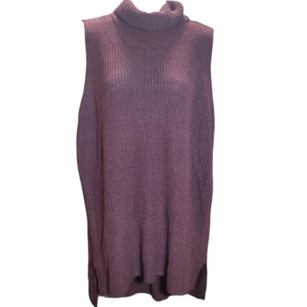 NEW Eggplant sweater tunic ribbed XXL